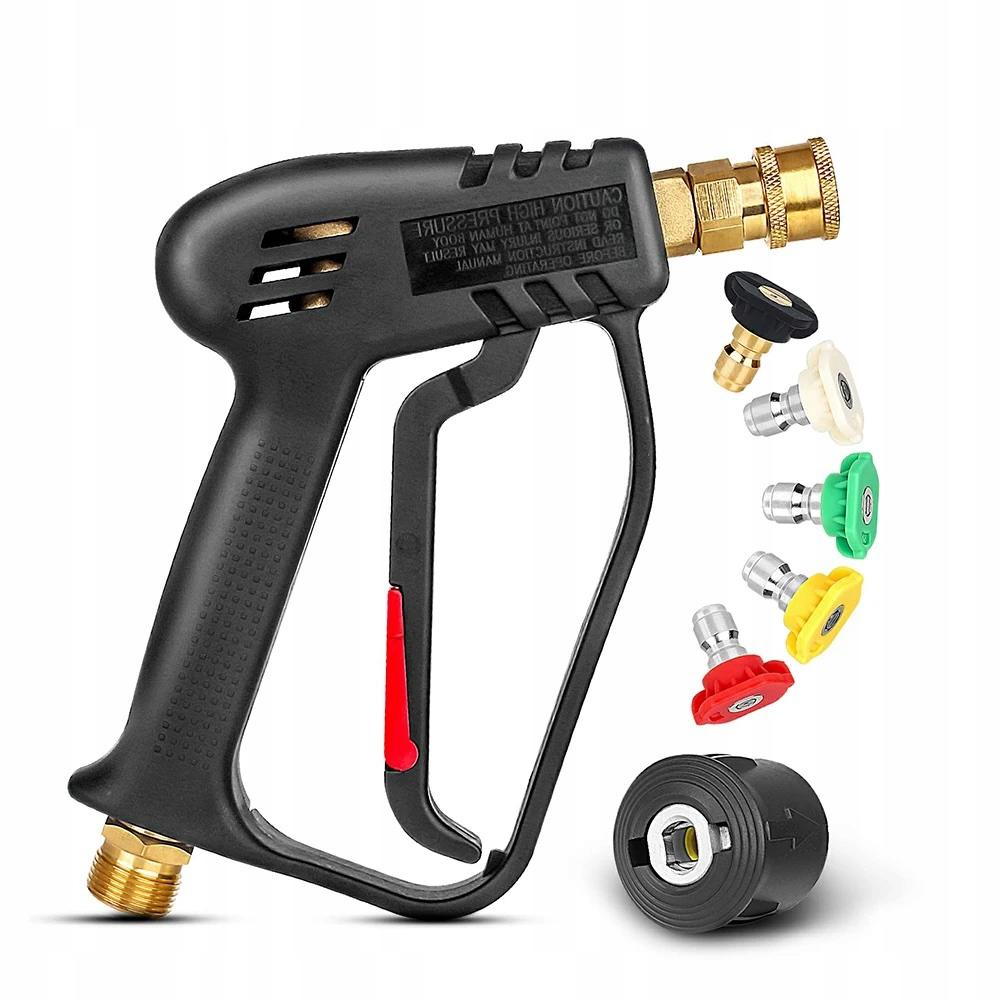 Rosfix Zestaw Do Myjki Karcher K2-K7 – Pistolet Ciśnieniowy + Pianownica 1L + 5 Dysz | Gęsta Piana Do 200 BAR | Szybki Montaż