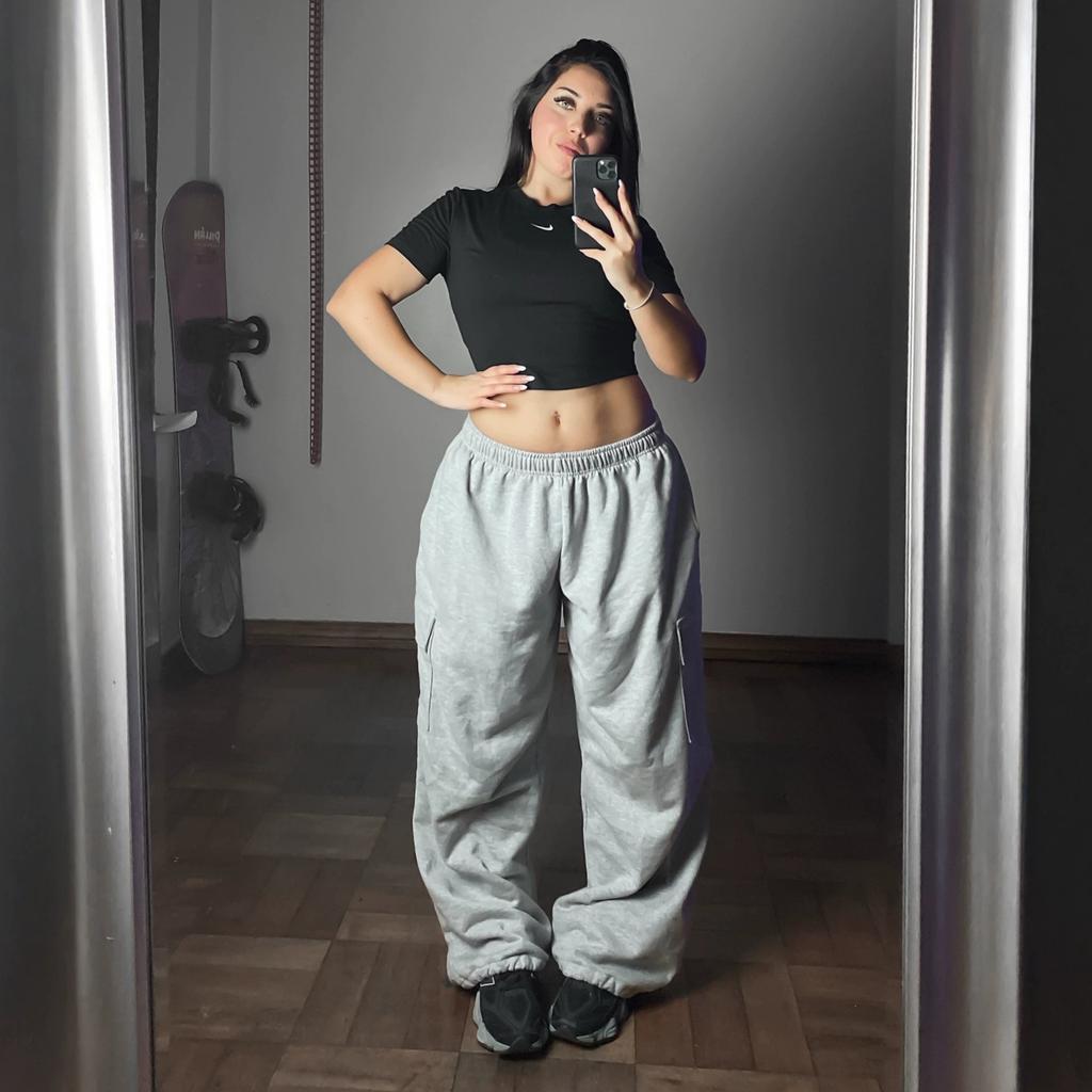 European and American casual women's clothing street style tooling trousers loose fashion waist wide-leg pants mopping pants women