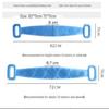 Dual-Sided Silicone Bath Scrubber, Thickened Long Strip Towel (180g)