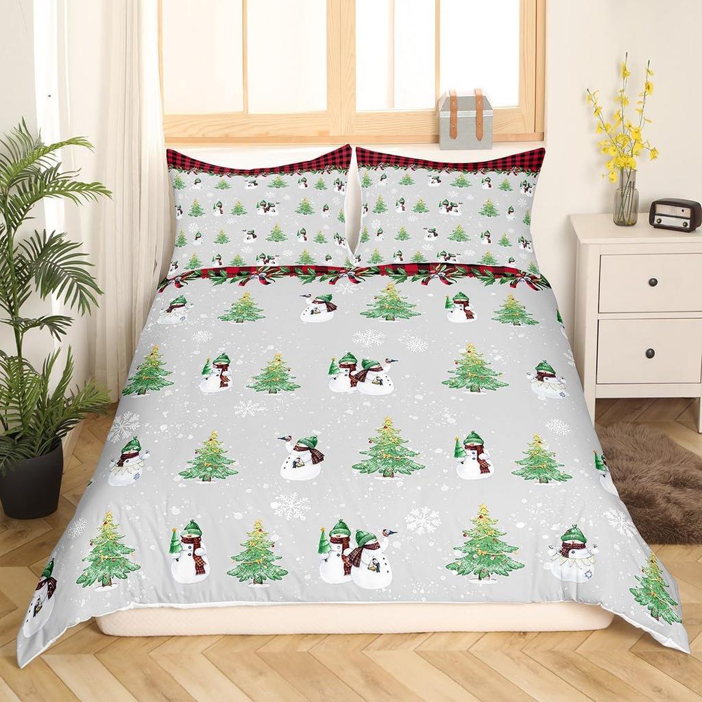 Santa Claus Down Comforter Set Bedding Set 3-piece Coverlet Set