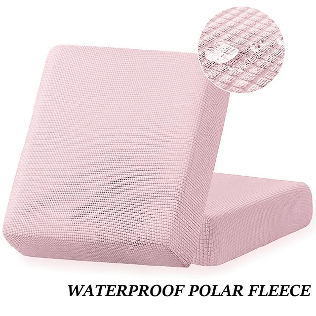 Waterproof Plain Sofa Cushion Cover Jacquard Elastic Sofa Slipcovers For Living Room Chaise Lounge L-Shaped Sofa Seat Cover