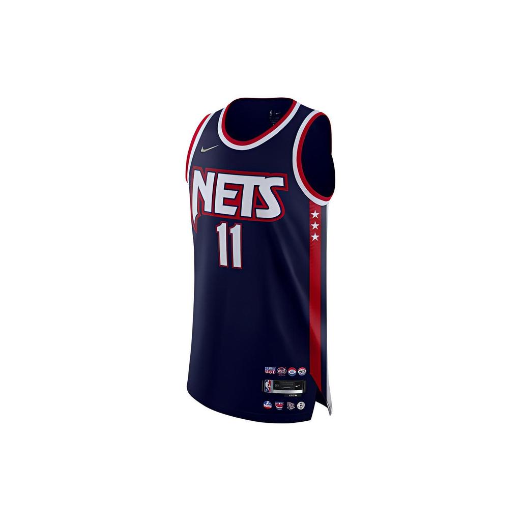 Nike Retro Letter And Number Print AU Player Edition Brooklyn Nets Kyrie Irving No. 11 Basketball Jersey Men Tops Blue DB3623-492