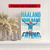 Haaland Personalized Name Round Diamond Painting Kit Diamond Embroidery Painting Rhinestones Mosaic Frameless Handwork Decoration Arts