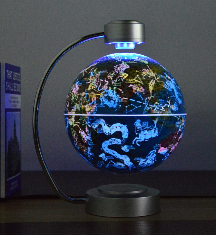 Globo a Levitazione Magnetica High-Tech da 8 Pollici con Luce LED Globo Galleggiante Elettronico per Bambino Decorazioni per Camera da Letto di Casa Regali di Natale