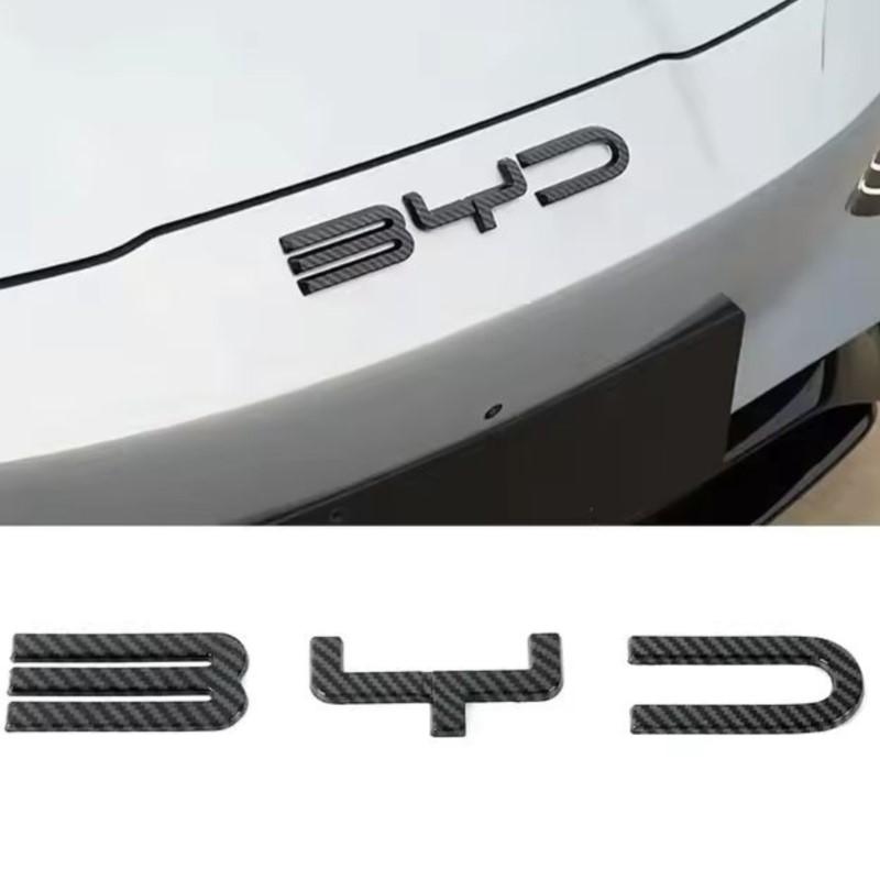 Car Front Rear Logo Emblem Stickers Steering Wheel Sticker Accessories For BYD SEAl HAN SONG YUAN DOLPHIN ATTO 3