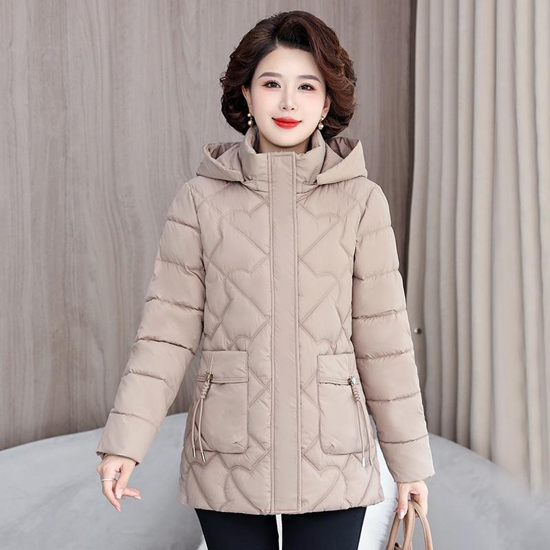 2025 Fall/Winter Padded Jacket Mid-length Fashion Cotton Jacket Women's Winter Wear New Temperament Jacket