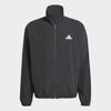 Adidas Unisex Essential Small Logo Windbreaker Full Zip Jacket Mesh Woven