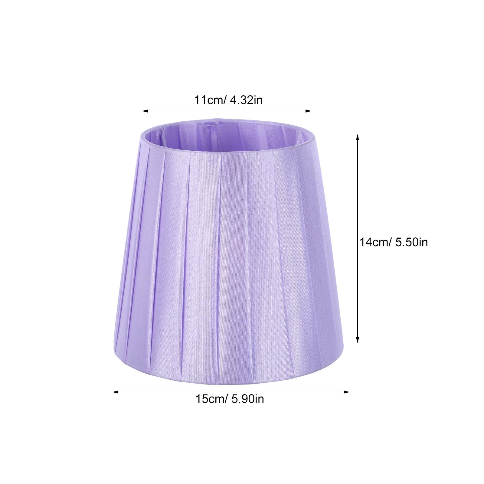 

Clip on Bulb Lampshade Small Fabric Lamp Shade for Table Lamps Floor Lamps Bedside Desk Study Yoga Room Modern Simple Dust Proof фіолетовий