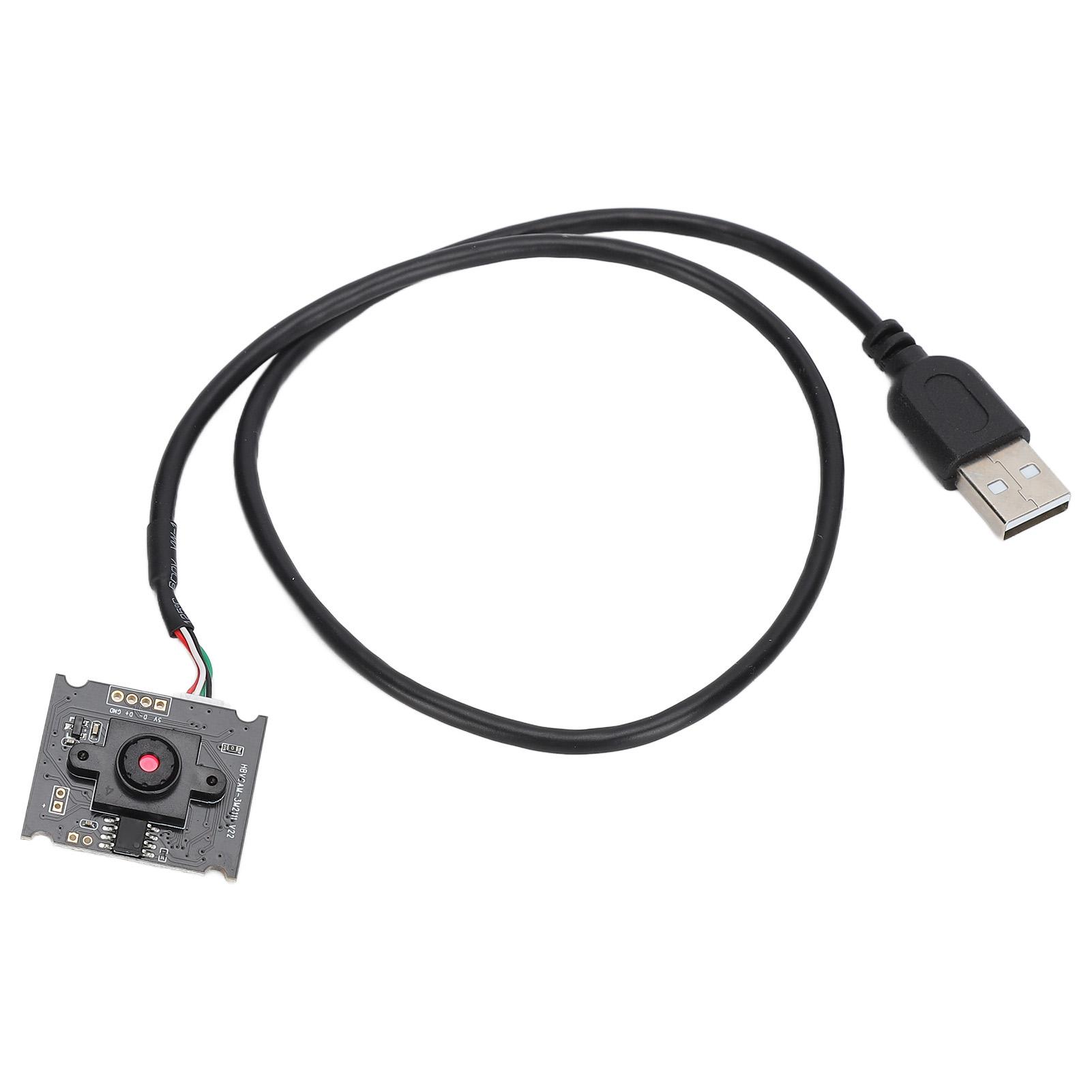 

3 MP Camera Module 64 degrees 3.5mm Manual Focus Webcam Board with USB Cable HBVCAM‑3M2111 V22