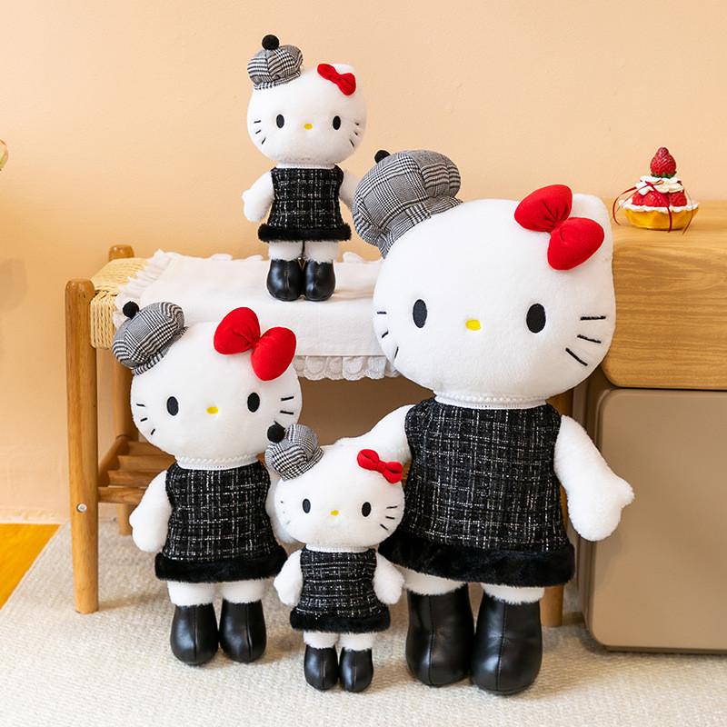 Hello Kitty Plush Toy Keychain With Heart Clip For Bag Decoration And Collectible Gift