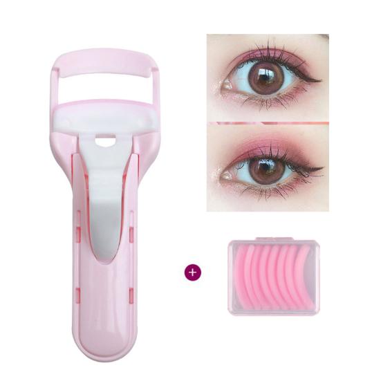 Yousheng Eyelash Curler Easy to Use Effortless Bright Color Pressing Mini Eyelash Curler for Home