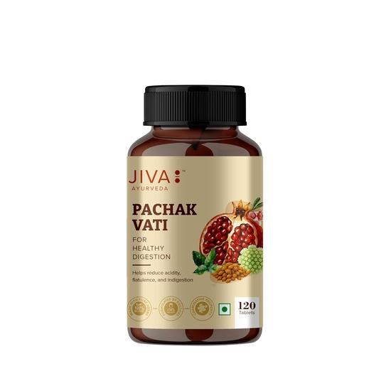 Jiva Pachak Vati Tablets 500mg 120 Tablet | Helpful In Digestion |Goodness Of Babool, Ajwain, Amalaki & Lavang | For Men & Women(Pack of 2)
