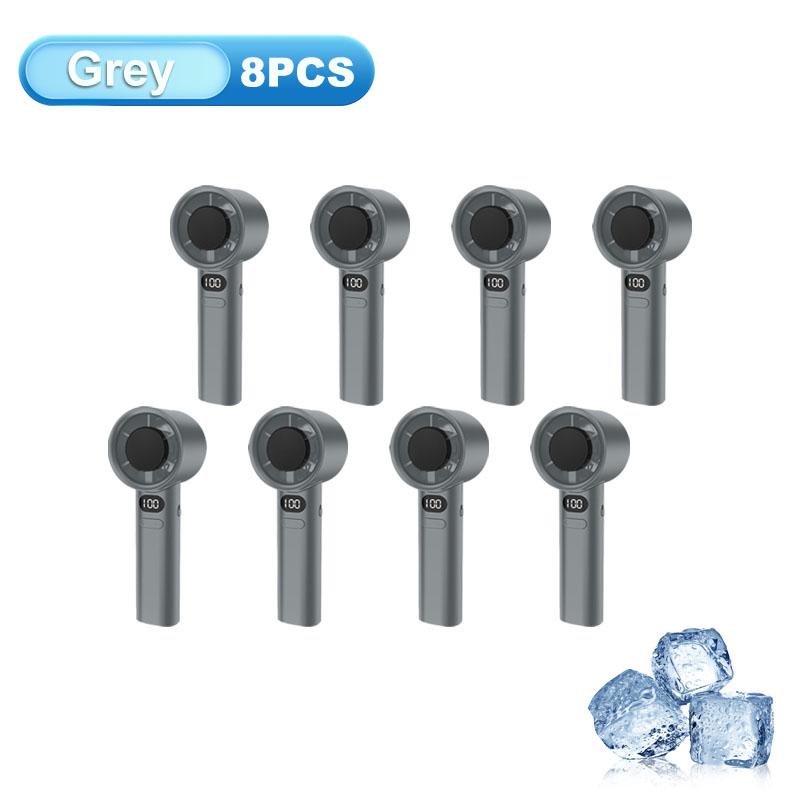 Portable Handheld Fan Usb Rechargeable Mini Fan With Digital Display Small Electric Fan For Outdoor Camping Office Home