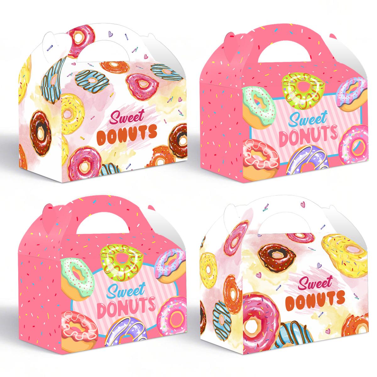 

Themed Children S Birthday Decorative Donuts Gift Box Snack Candy Handheld Box Gift Box carton