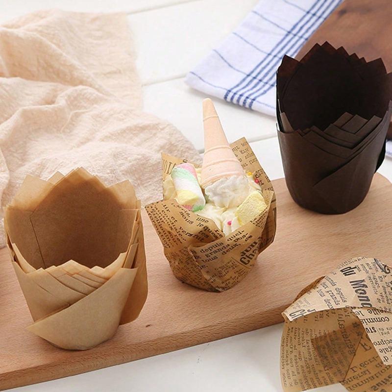 Paper Cupcake Molds Are Heat-resistant and Suitable for Valentine's Day, Birthday Storage, Baking Accessories Kitchen Decoration