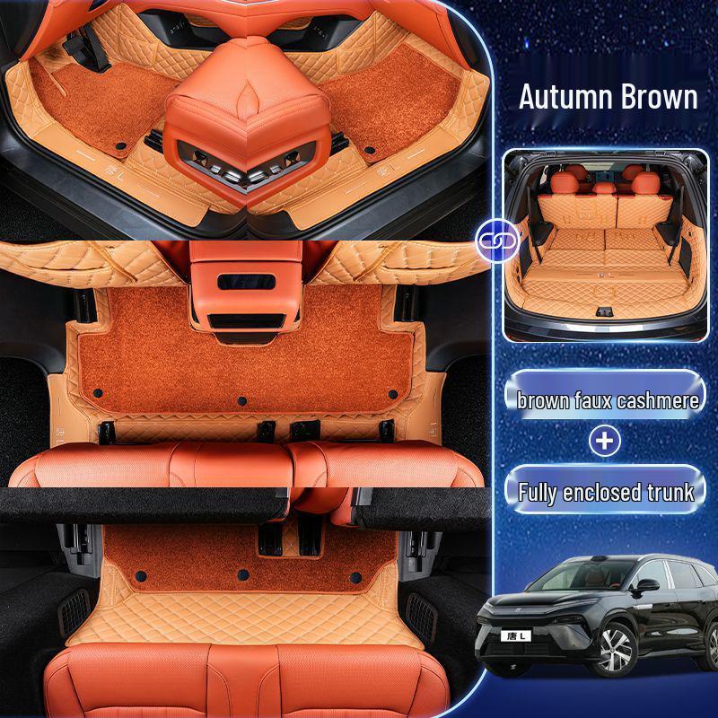 Floor Mats for 25 BYD Tang L Models - Custom-Fit, Modified Interior Mats for Tang L DMI and EV