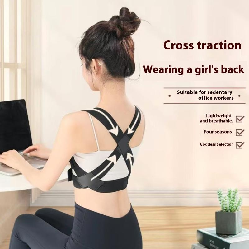 Comfortable Back Support Brace for Women; Adjustable, Breathable Posture Corrector