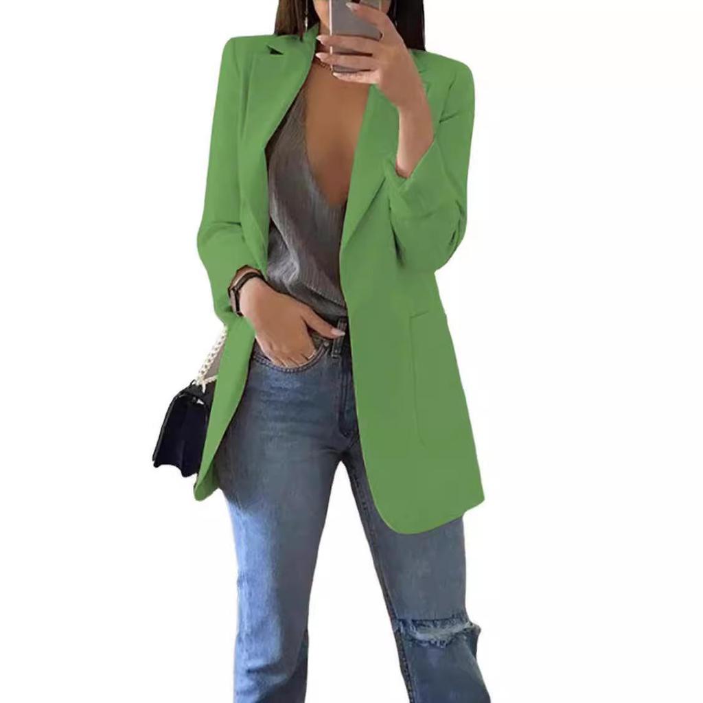 2026 Europäischer & Amerikanischer Revers-Strickjacke Slim Fit: Neuer Stil Damen Freizeitanzug Blazer, Frühjahrs-/Herbst-Oberbekleidung