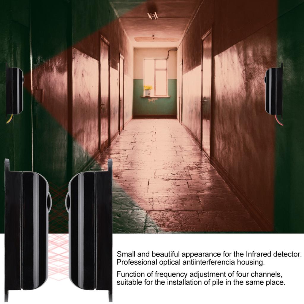 Compact Singal Radiation Beam Door Window Infrared Detector Alarm for Home Security