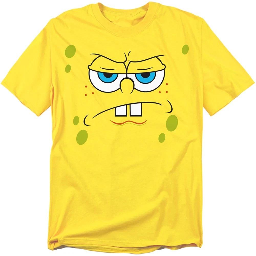 SPONGEBOB SQUAREPANTS ANGRY FACE Licensed Adult Graphic Tee Shirt SM-3XL L