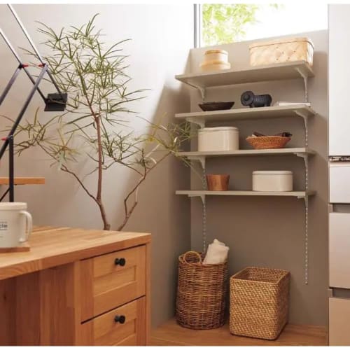Wood One Solid Color Shelf, Finished Shelf, STT0780I-D1I-G3, Warm Gray, 780 X 300 X 20mm