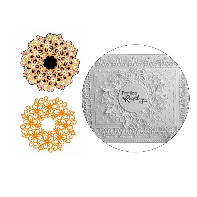 DIY kruhy krajka album dekorace čepel šablona kovové řezací razítka ražba papír karta scrapbooking