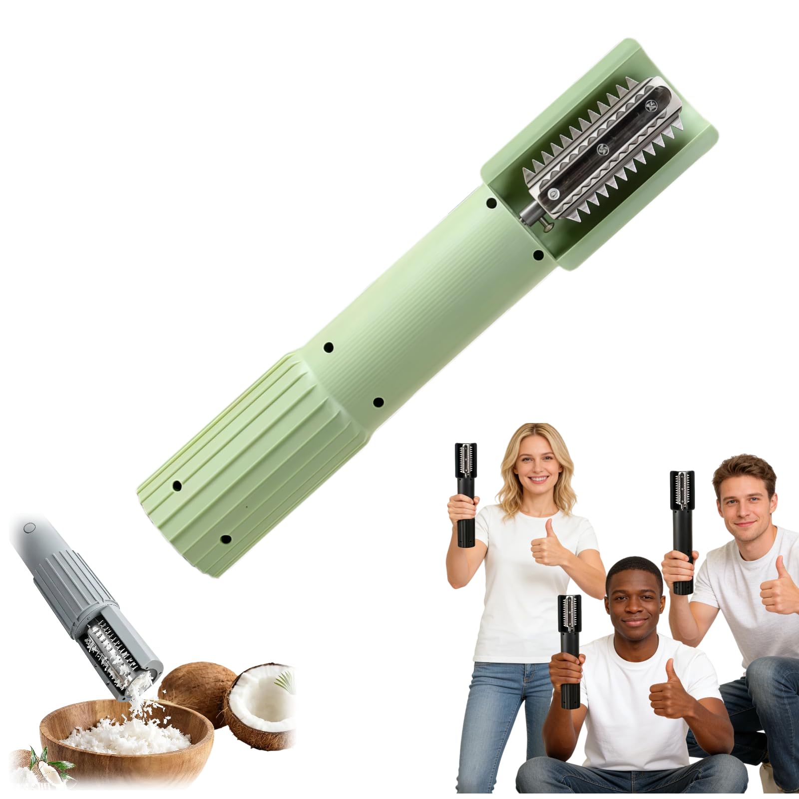 Grater, Electric Scraper, Portable Handheld Wireless  Peeler Shredder, Electric Fish, Electric Fish One Size