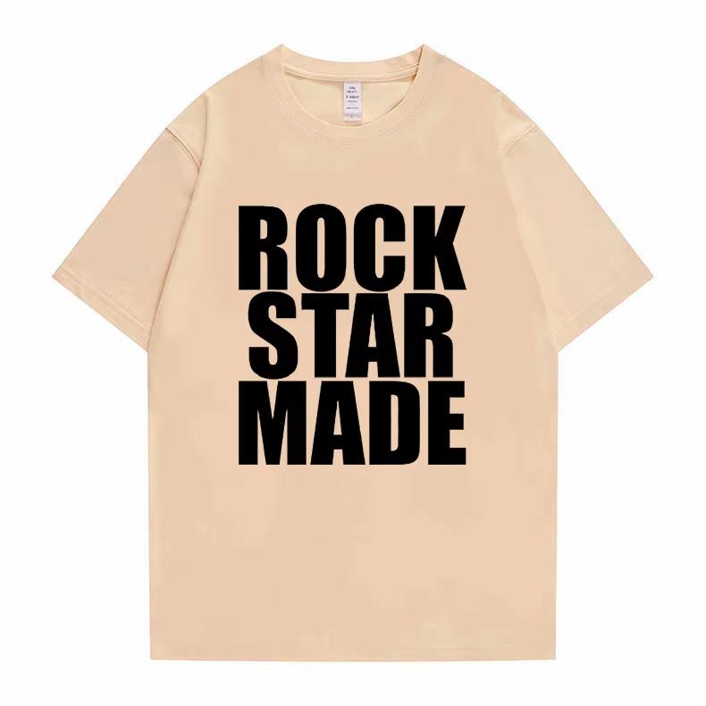 Rock Star Made Playboi Carti Graphic Tshirt Rap Merch 2026 Music Concert Merch Opium Print TShirt Unisex Hip Hop Oversized Tees S