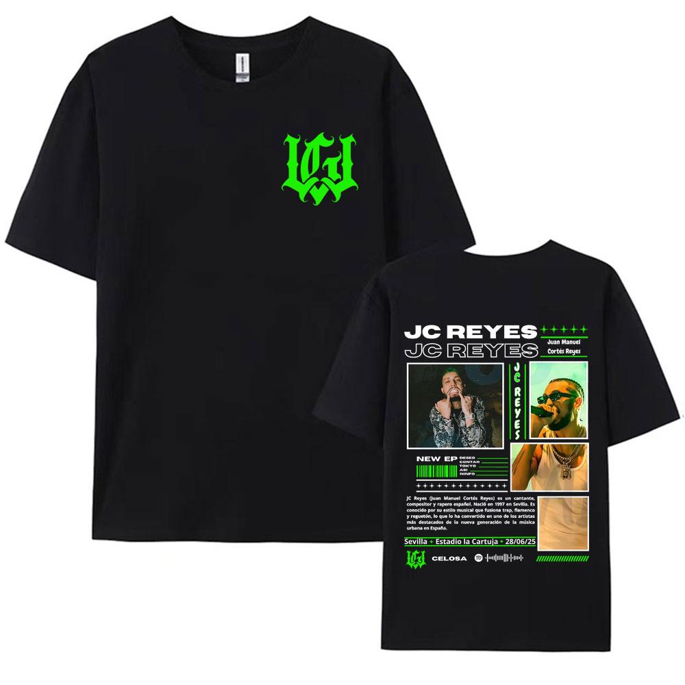 Rapper Jc Reyes Music Album Tour 2025 Merch Tshirts for Unisex Hip Hop Street Pop Music T Shirts Unisex 100 Cotton Casual Tshirt