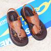 New Men Sandals High Quality Leather Casual Sandal Luxury Non Slip Outdoor Beach Shoes for Men Summer Sandalia Male Flip-flops