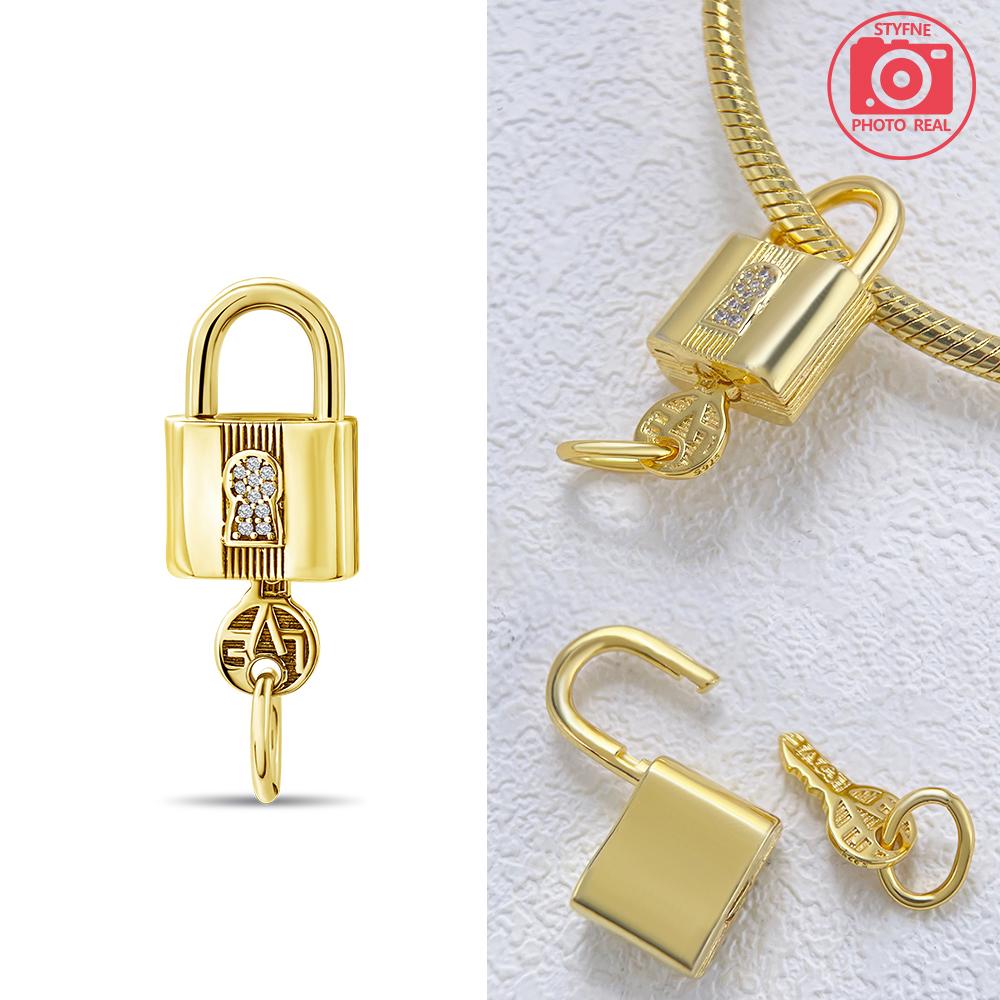 Love Lock Pendant Copper Colors For Charms Copper Colors Original Bracelet For Jewelry Making