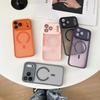 iPhone 17 Pro Max Solid Color Matte Photo Frame Case - Skin-Feel Protective Cover for Apple 14PM, 15PM, 16PM.