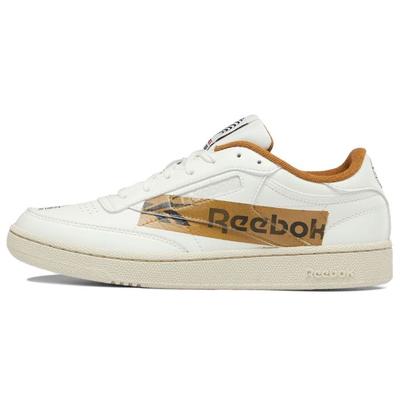 Club C Series Baskets Basses Confortables Baskets Unisexe Blanc Marron GX1141