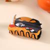 Creative Halloween Hair Clip Half Up Hair Claw Clip Skull Reaper Pattern Hair Accessory Fun Design for Daily Use and Costume