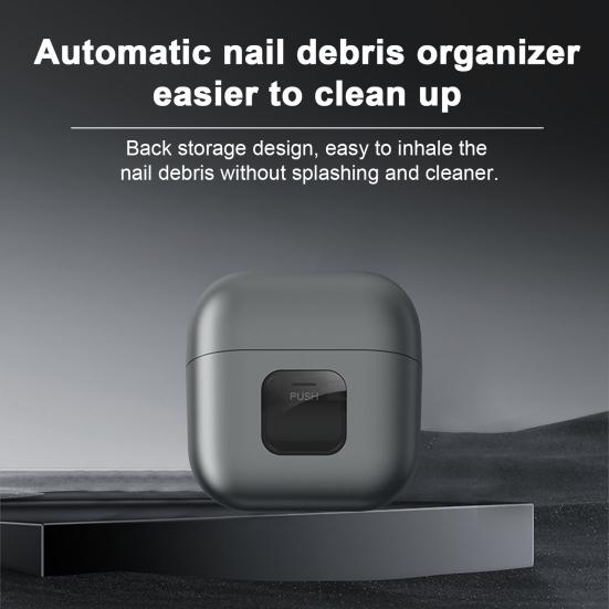 Electric Nail Clipper with LED Light USB Rechargeable Automatic Nail Trimmer Baby Kids Adults Seniors Toenails Fingernail Cutter Polisher