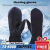 USB Charging Electric Heated Gloves Motorcycle Winter Moto Heated Gloves Warm Waterproof Rechargeable Heating Snowmobile Gloves
