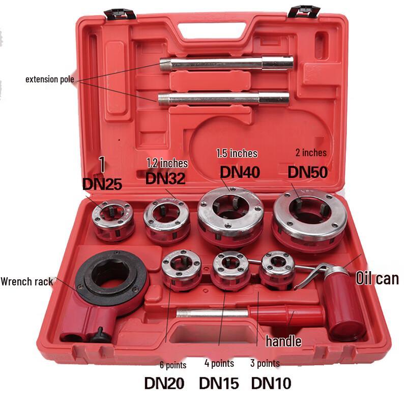 Manual Pipe Threader Set CN plug (adapter included)