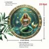 Vintage Metal Tin Sign Mermaid Quote 8x8 Inch Wall Art Decor For Home Bar