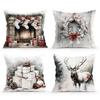 Heimdeko Weihnachtlich-Dekorative Kissenbezüge Muster Kissenbezug Geeignet für Sofa Schlafzimmer Auto Kissenbezug
