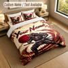 Decorative Artwork Theme Personalized 3Pcs Bedding Set Custom Text & Name 1 Sheet 2 Pillowcases Household Bedding 1pc
