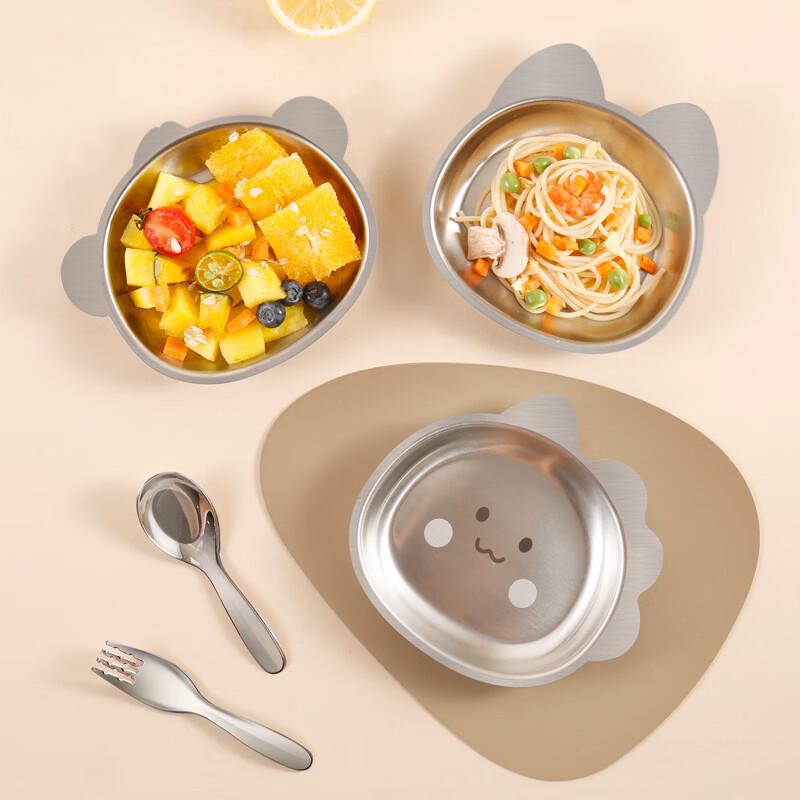 Zhi Shi 304 Stainless Steel Kids Dinner Plate