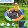Flying Swing 300KG Weight Capacity Flying Saucer Round Tree Swing Play Set 900D Oxford with Adjustable Ropes for Kids and Adults