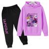 Kpop Demon Hunters Kids New Fashion Cartoon Print 2pcs Hoodie+Pants Sportsuits Casual Outfits Clothes For 2-13 Years Boys Girls