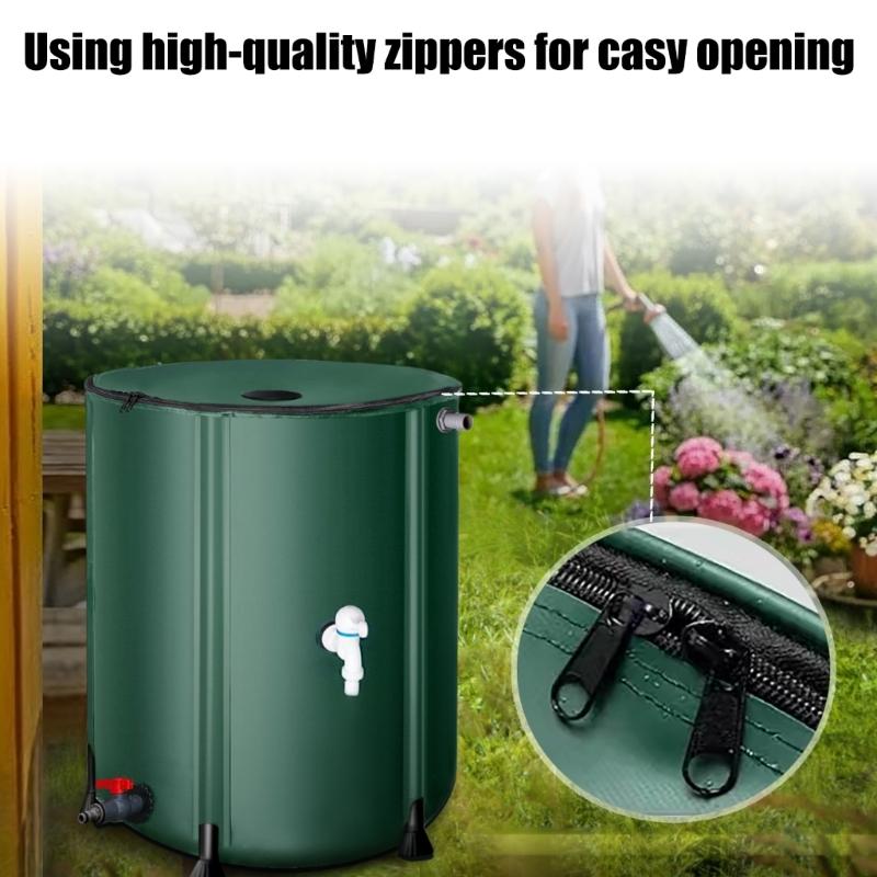 Foldable Rain Bucket Rain Water Collection Bucket Portable Folding Water Catcher Container for Outdoor Irrigation Use