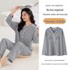 Spring & Autumn Nursing Pajamas for Postpartum Women with Breast Pads
