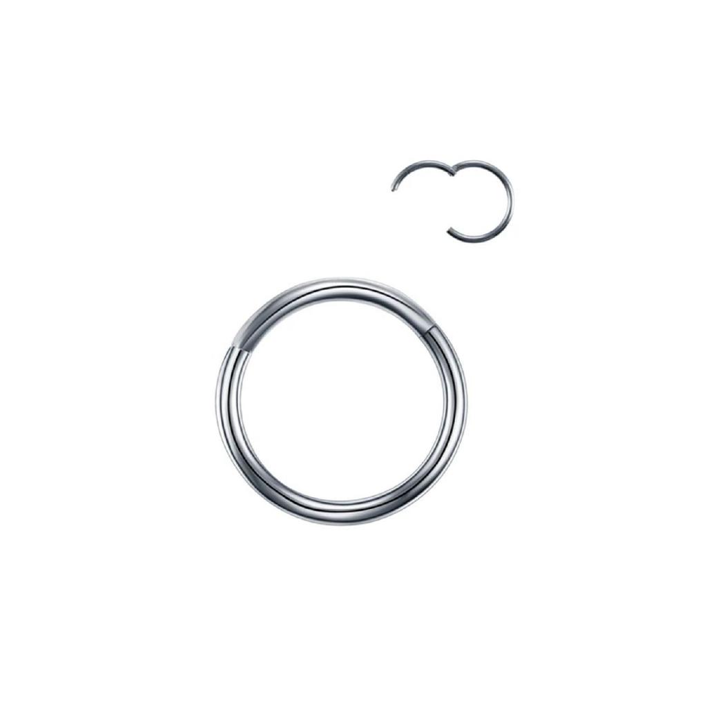 Stainless Tarnish Resistant Surgical Steel Full Ring Cartilage Tragus Helix Piercing (size Optional-silver)