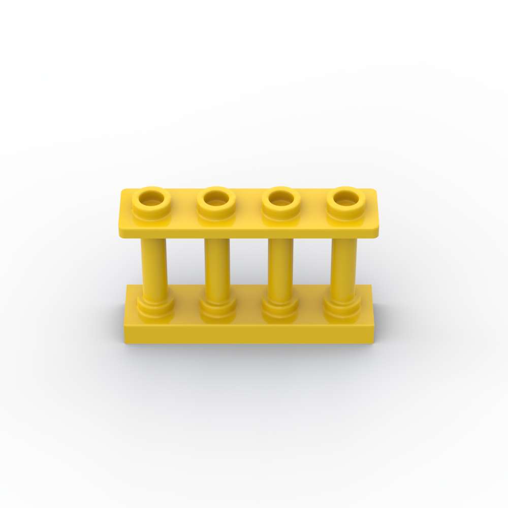 Non-Toxic Moc 10Pcs 15332 30055 Fence 1X4X2 Spindled Building Blocks Kit With 4 Studs House Compatible Particle Idea Toys Children Gifts