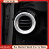 2Pcs Stainless Steel Car Front Side Air Conditioning Vent Outlet Cover Trim Sticker for Nissan Kicks 2017 - 