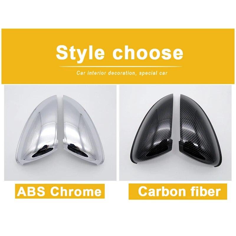 Bil Auto Karbonfiber Side Bakspeildeksel Skall Trim For Toyota C-HR CHR 2016 2017 2018 Tilbehør