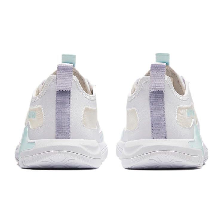Anta Comfortable Versatile Shock Absorbing Durable Low Top Casual Shoes Kids sneaker White Purple Blue A322426909-2